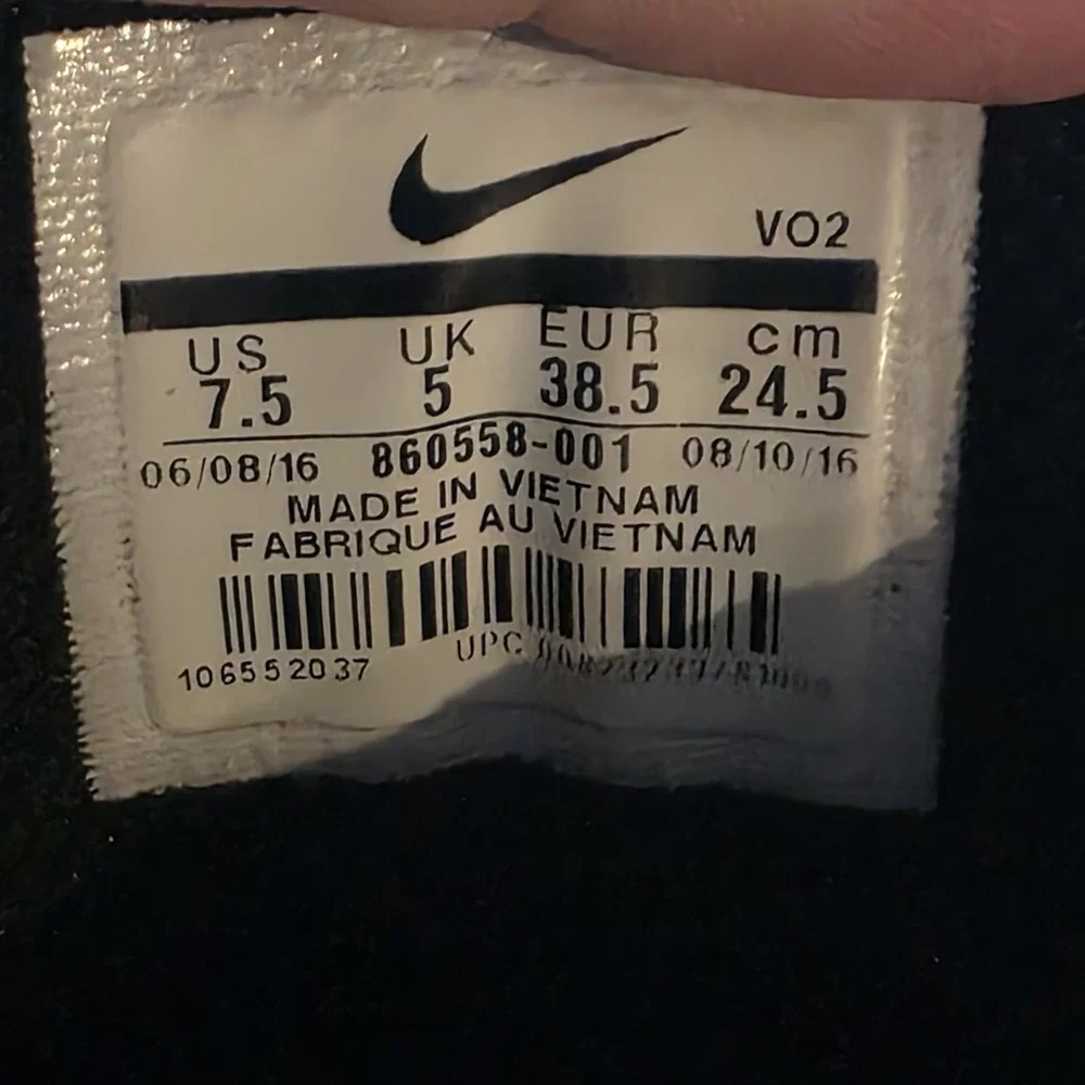 Womens size 7.5 - Nike Lunar Force 1 Flyknit Black White Oreo Shoes 860558-001 - Picture 9 of 9